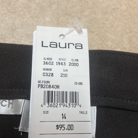 ConradC collection black stretch  dress pants - Picture 5 of 5